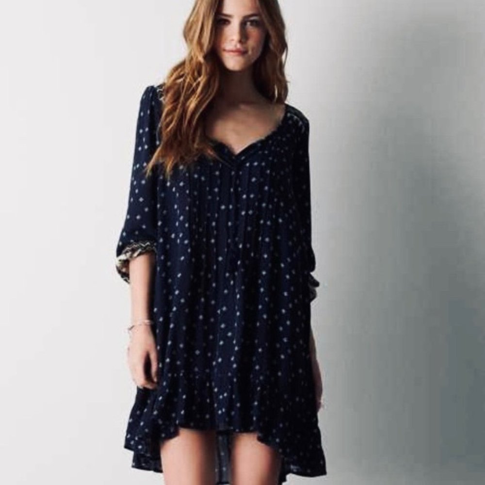 ✨✨FLASH SALE✨✨ American Eagle Navy Boho Dress